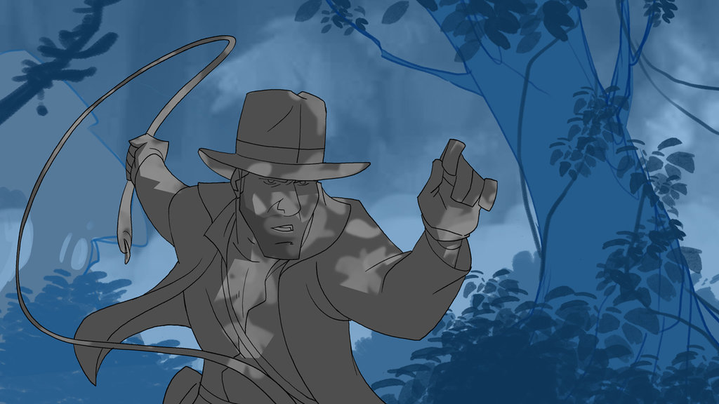 Indiana Jones animated concept art - Patrick Schoenmaker