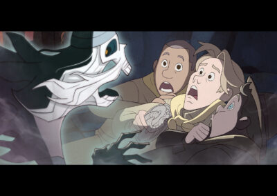 Illustration for an Indiana Jones animated series concept.