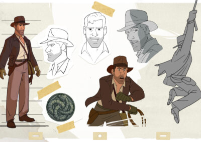 Character design for an Indiana Jones animated series concept