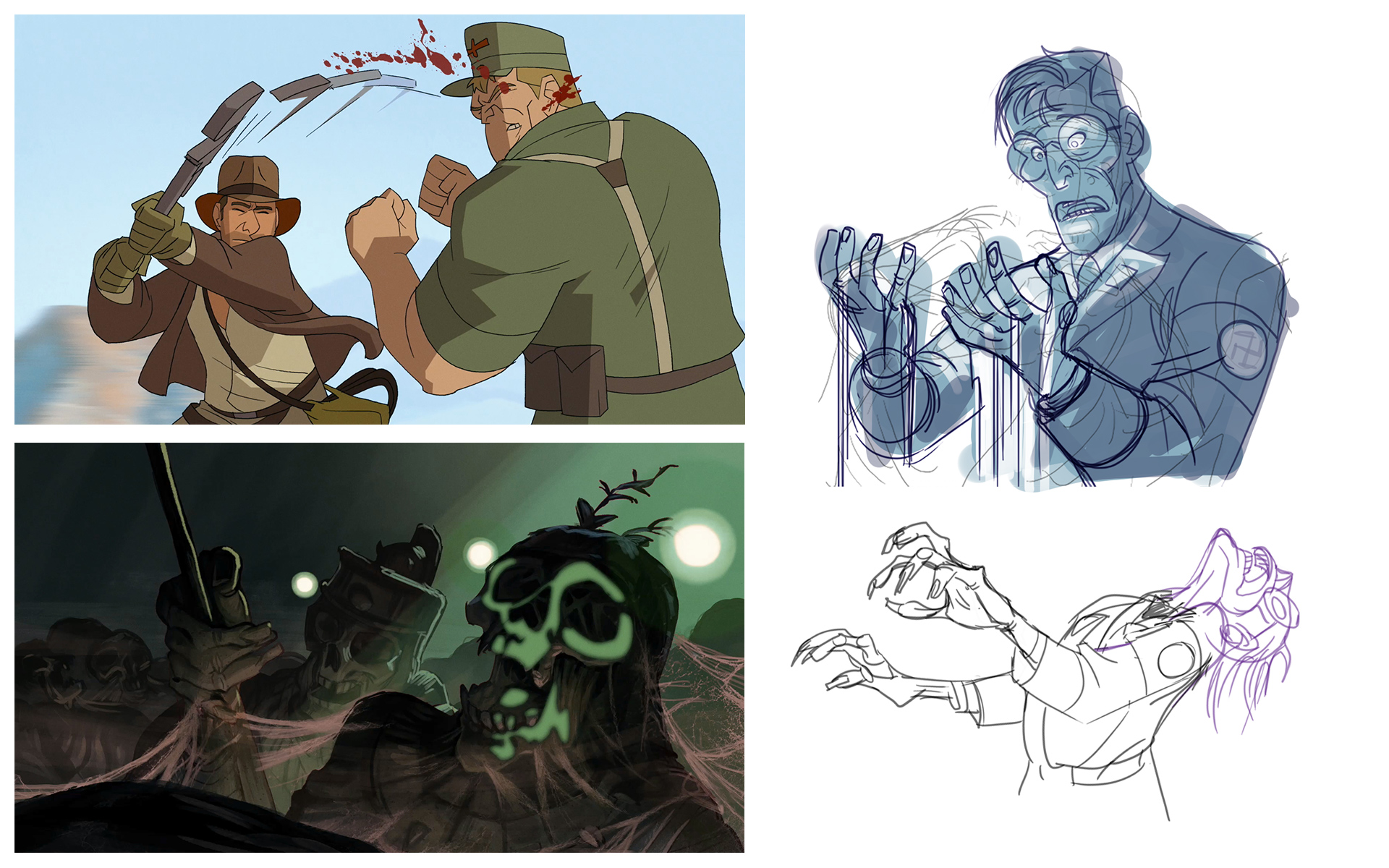 Animated Indiana Jones Illustration for an Indiana Jones animated series concept.