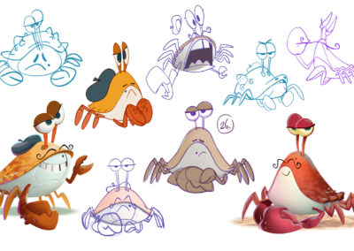 Character design for Snorri4D, an animated short at Europa-Park themepark.