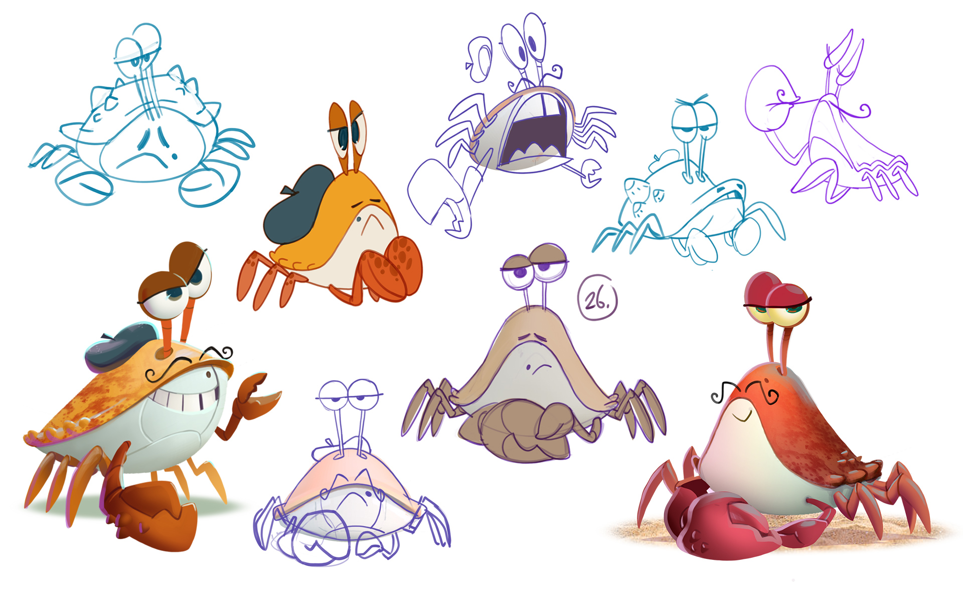 Snorri 4D Character design for Snorri4D, an animated short at Europa-Park themepark.